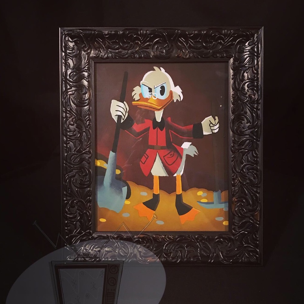 DuckTales Scrooge McDuck Portrait Painting Print